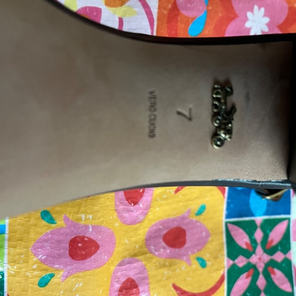 COACH BLACK LEATHER MAYA SANDALS - Picture 5 of 5